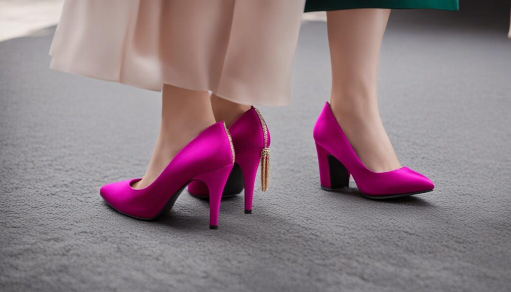 buty pasujące do różowej sukienki