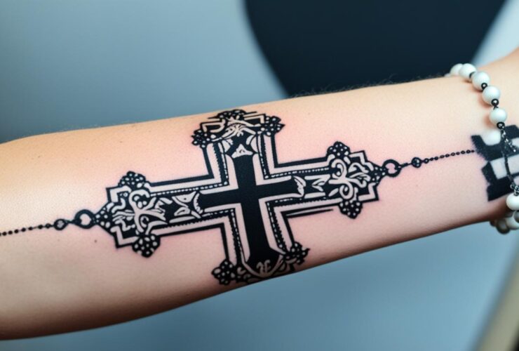 Tatuaż z różańcem