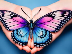 tatuaż z motylem