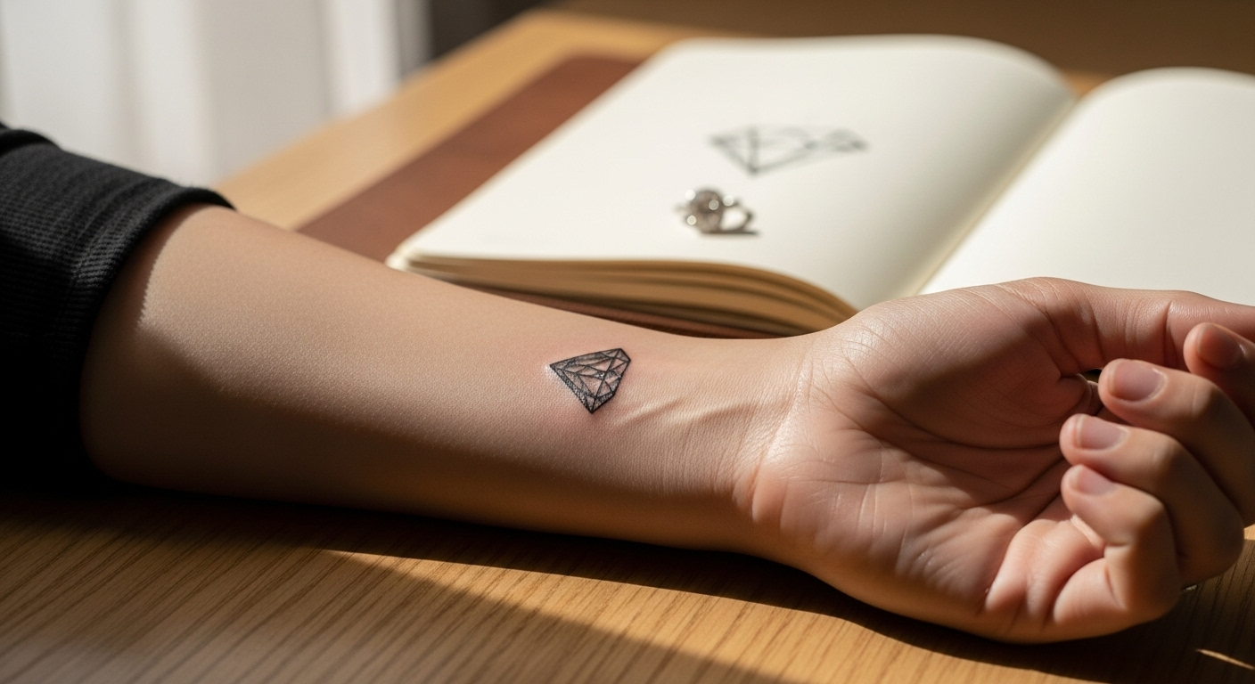 Tatuaż z diamentem – znaczenie