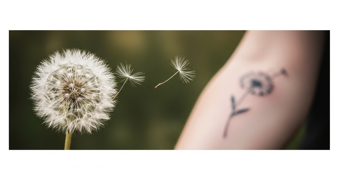 Tatuaż z dmuchawcem – znaczenie