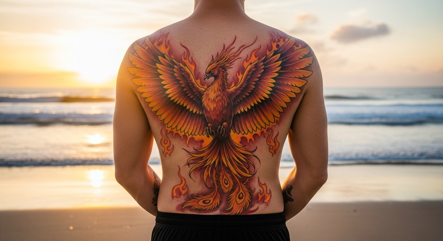 Tatuaż z feniksem – znaczenie