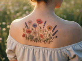 Tatuaż z polnymi kwiatami – znaczenie