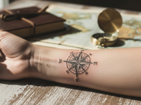 Tatuaż z różą wiatrów – znaczenie