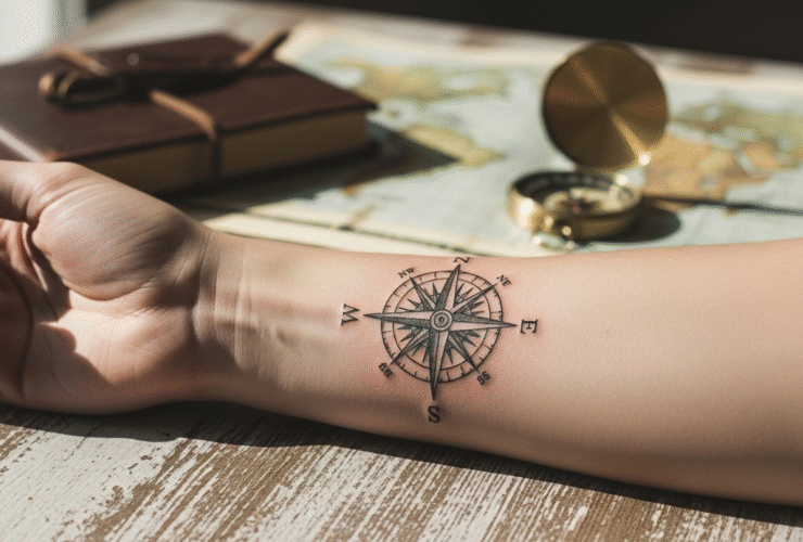 Tatuaż z różą wiatrów – znaczenie