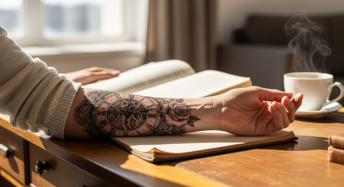 Tatuaż z zegarem – znaczenie